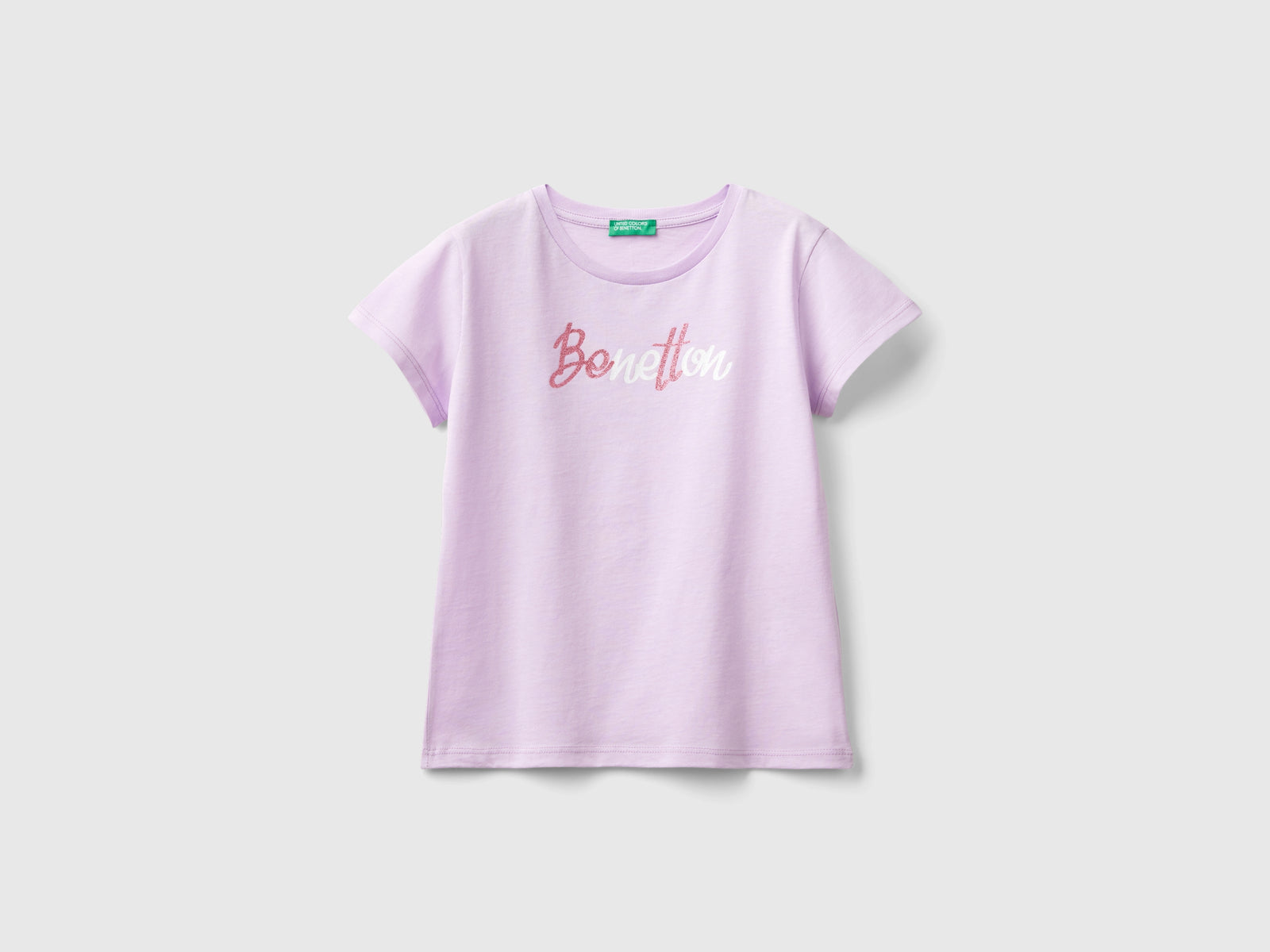 T-shirt com logótipo glitter em algodão orgânico - ucb_image_FS