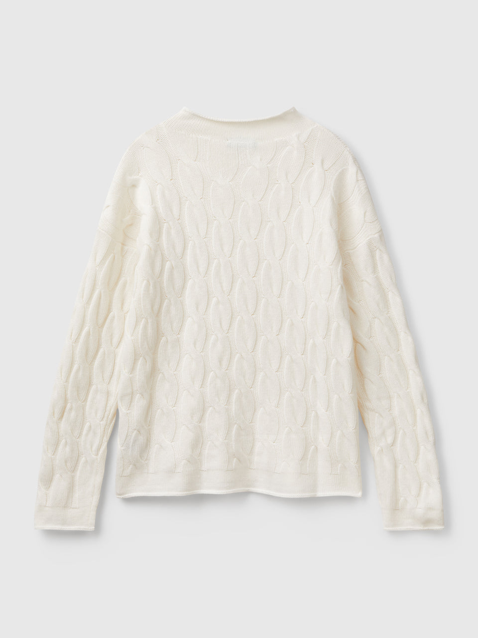 Cashmere blend sweater with cable knit - ucb_image_BS
