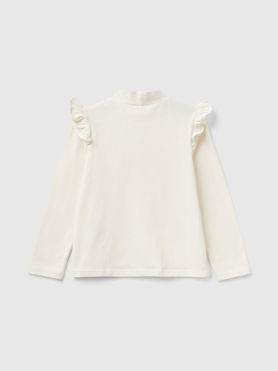 T-shirt de gola alta com folhos - ucb_image_BS