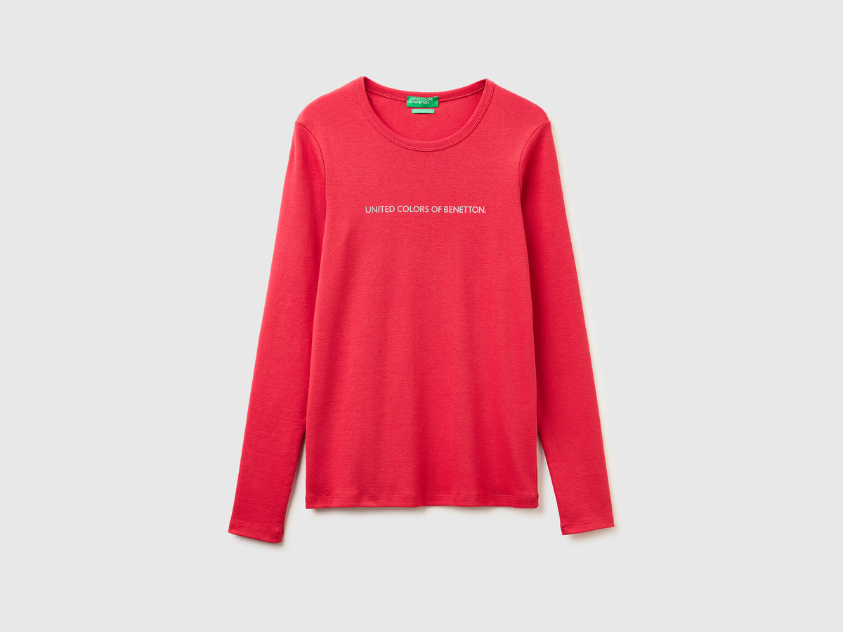 Long sleeve t-shirt with glitter logo - ucb_image_FS