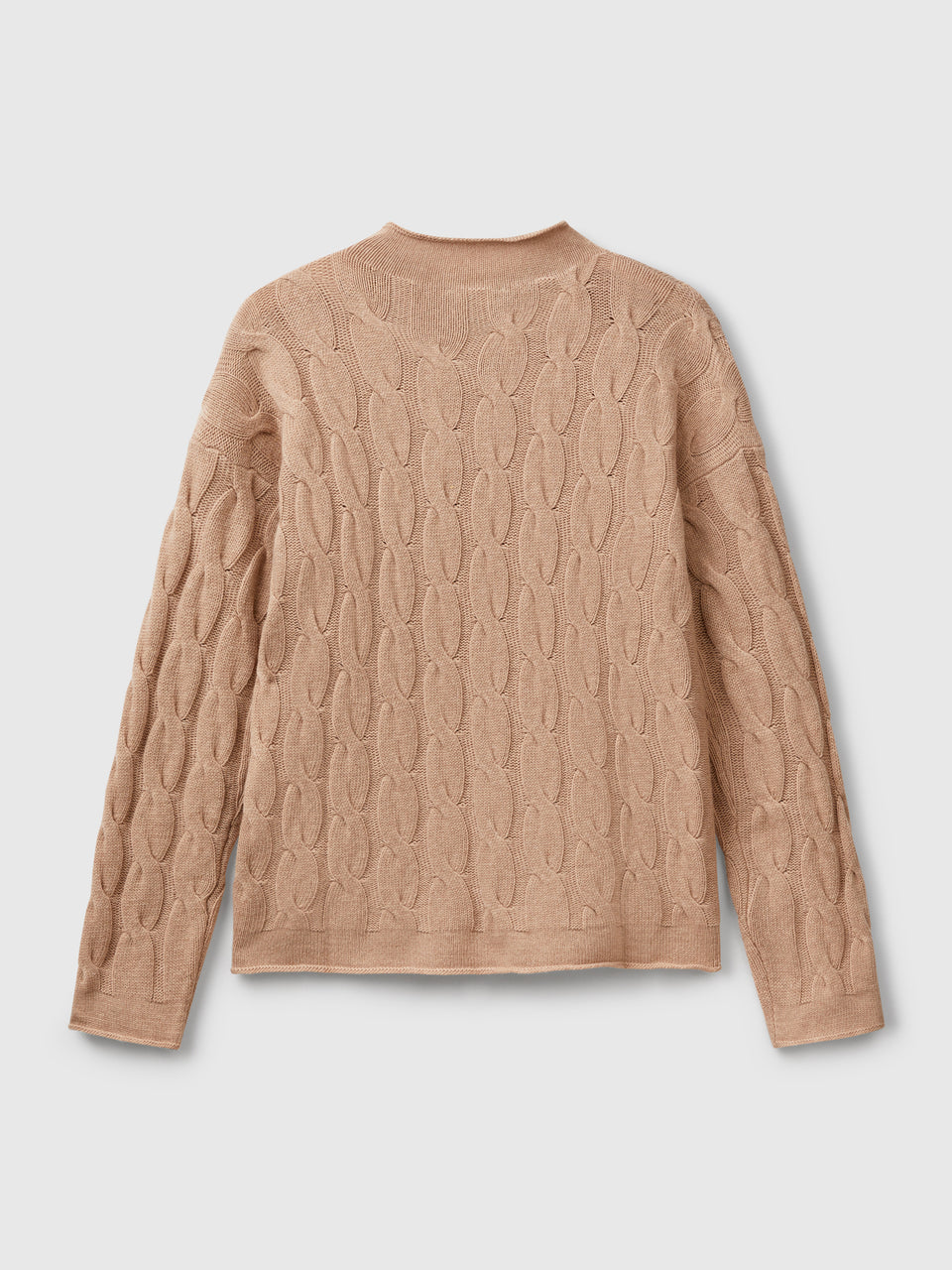 Cashmere blend sweater with cable knit - ucb_image_BS