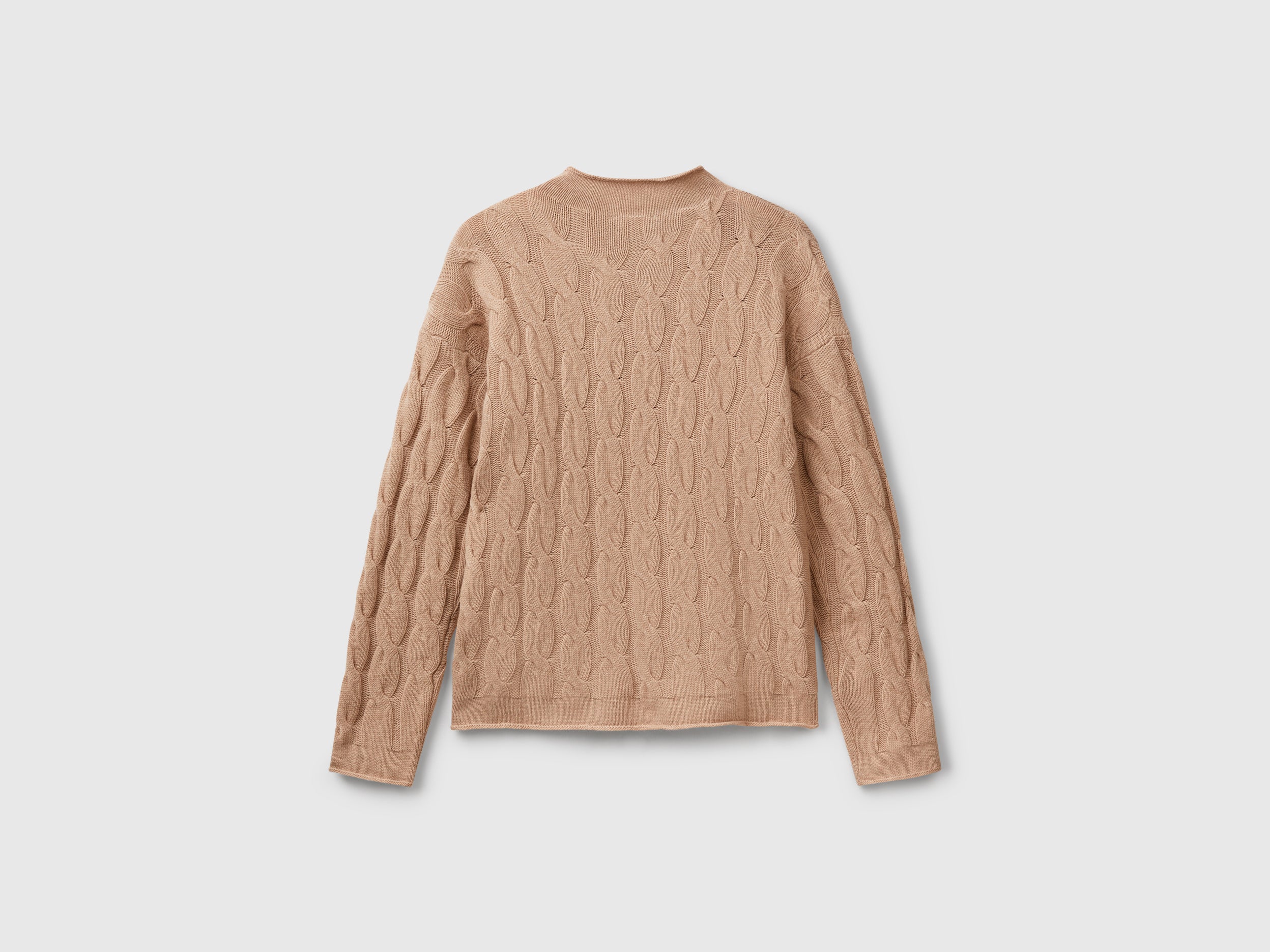 Cashmere blend sweater with cable knit - ucb_image_BS