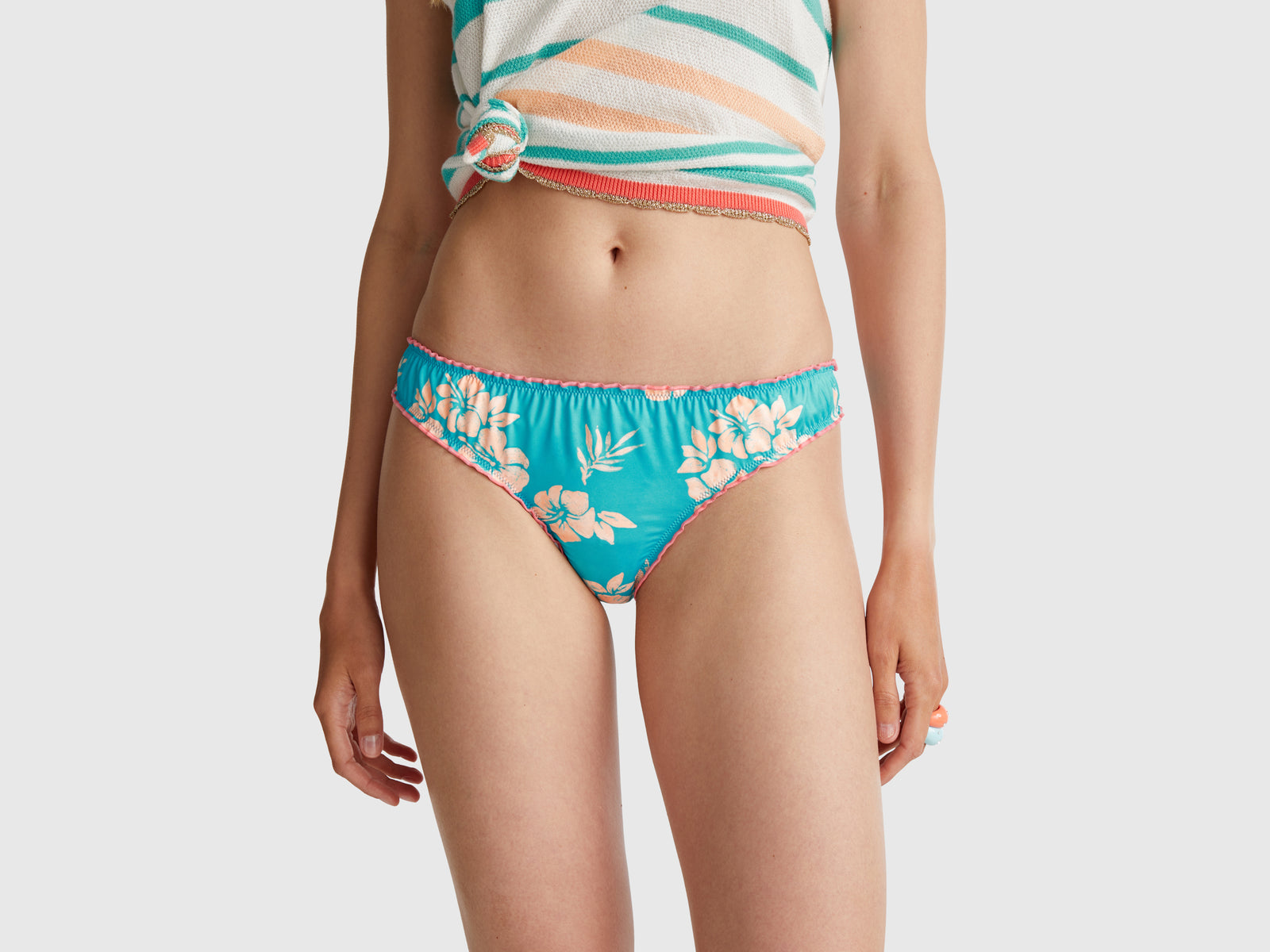 Cuecas de banho com estampa floral - ucb_image_F