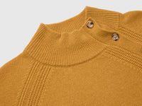 Camisola de gola alta com botões 100% lã - ucb_image_DS1