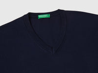 Camisola em algodão puro com decote em V - ucb_image_DS1