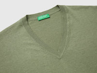 V-neck sweater in cotton and wool - ucb_image_DS1