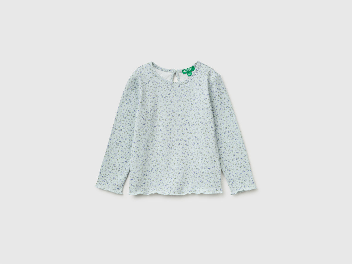T-shirt às flores em algodão stretch - ucb_image_FS