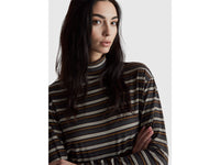 T-shirt às riscas com gola lurex - ucb_image_FY