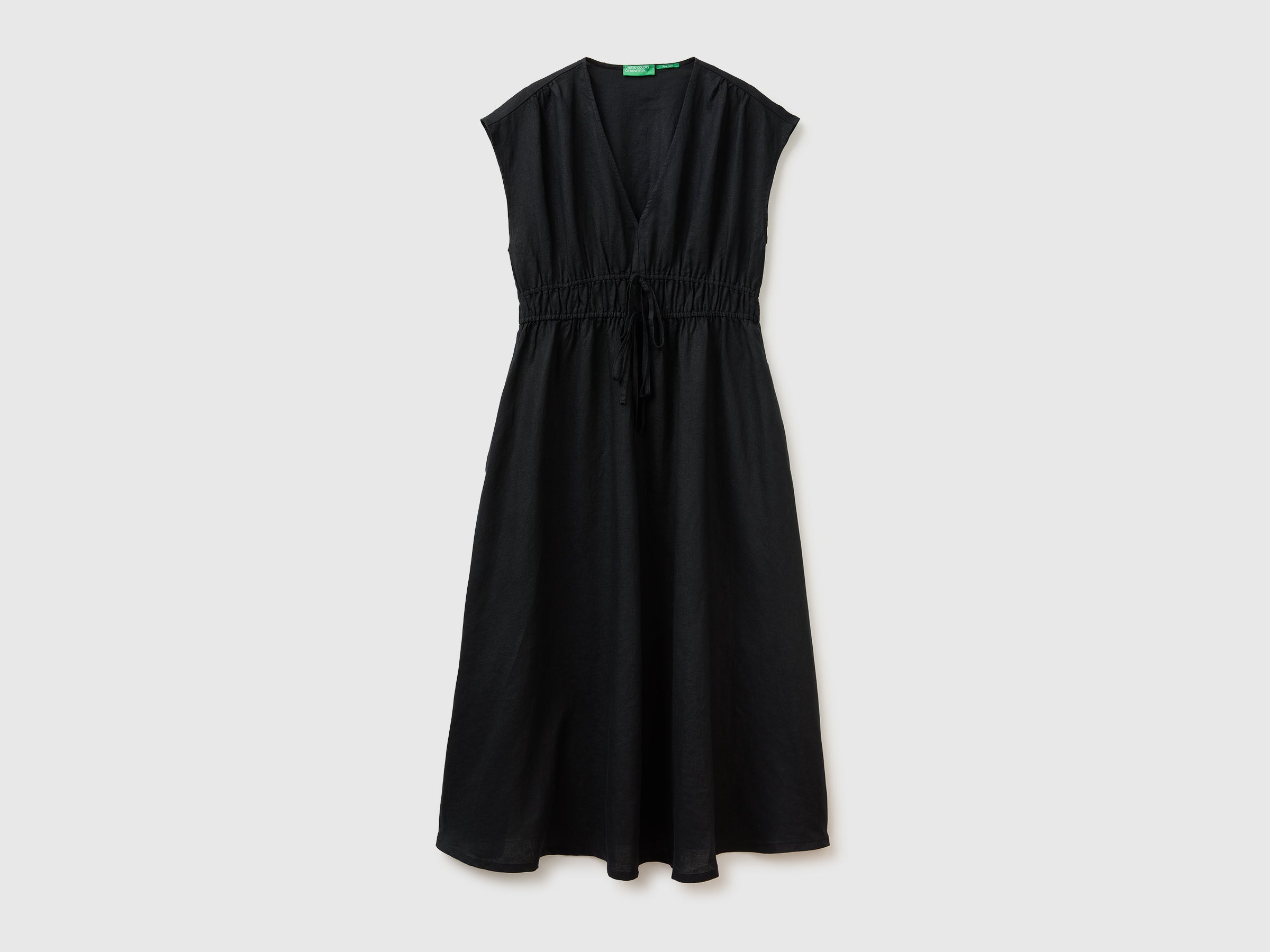 Flared dress in pure linen - ucb_image_FS