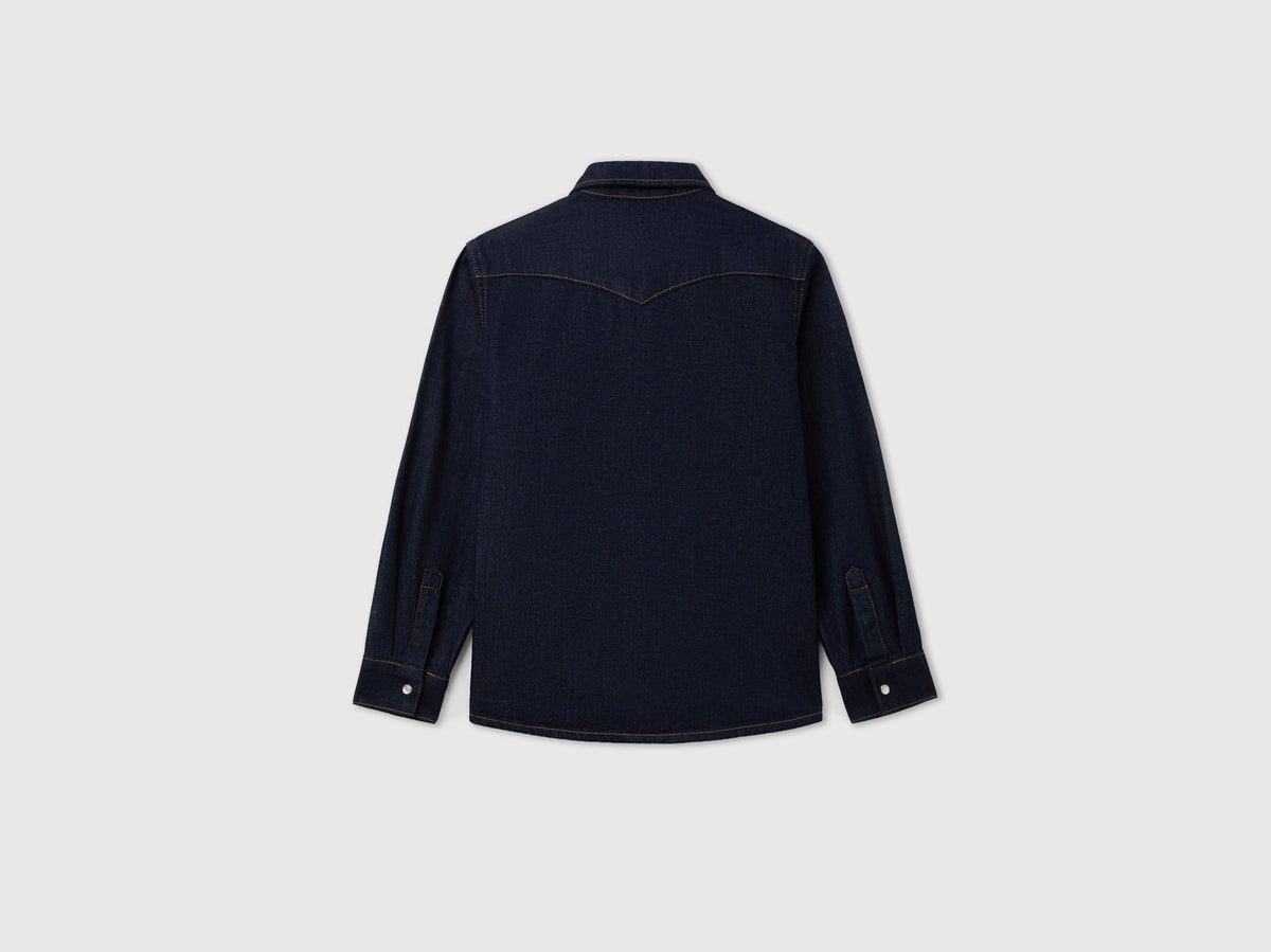 Camisa western de jeans escuro - ucb_image_BS
