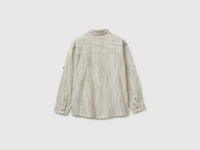 Striped linen blend shirt - ucb_image_BS