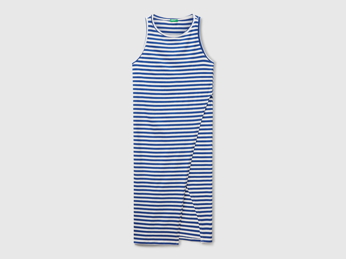 Vestido às riscas com racha - ucb_image_FS