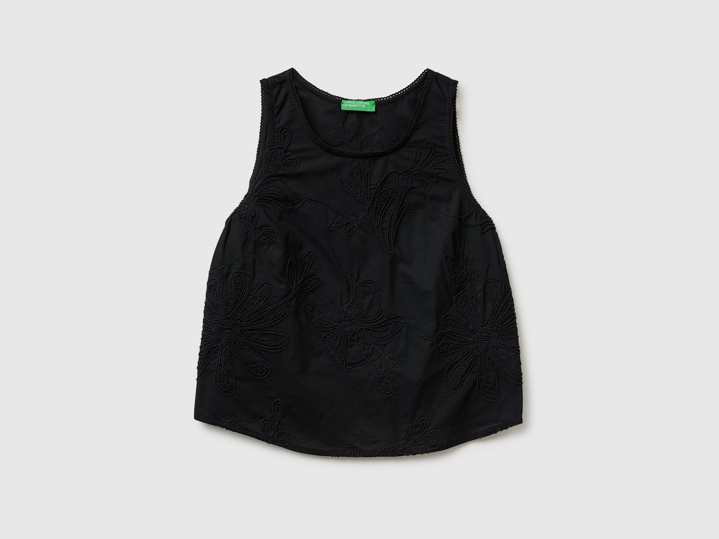 Tank top with floral embroidery - ucb_image_FS