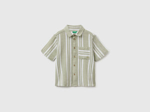Camisa over às riscas