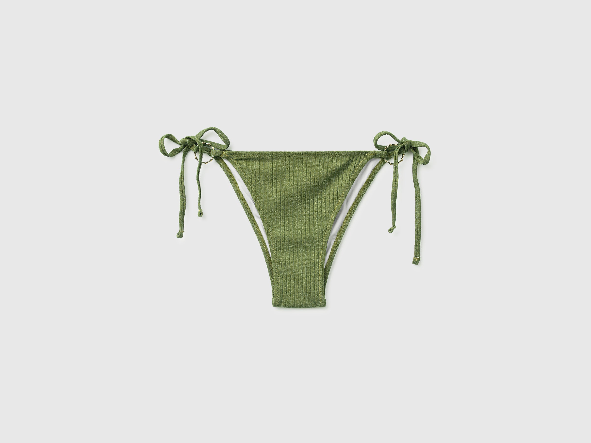 Ribbed swim briefs with lurex and laces - ucb_image_FS