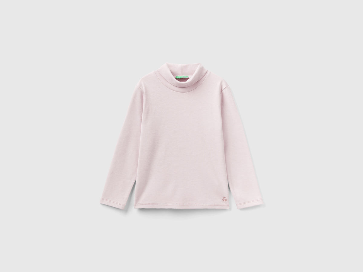 T-shirt de gola alta em algodão quente orgânico - ucb_image_FS