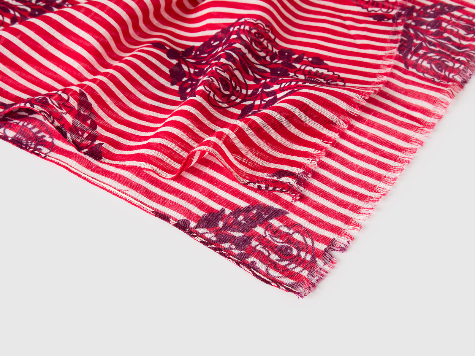 Patterned linen blend scarf - ucb_image_DS1