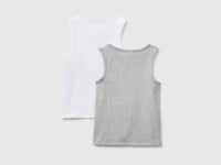 Duas t-shirts sem mangas interiores em algodão stretch - ucb_image_BS