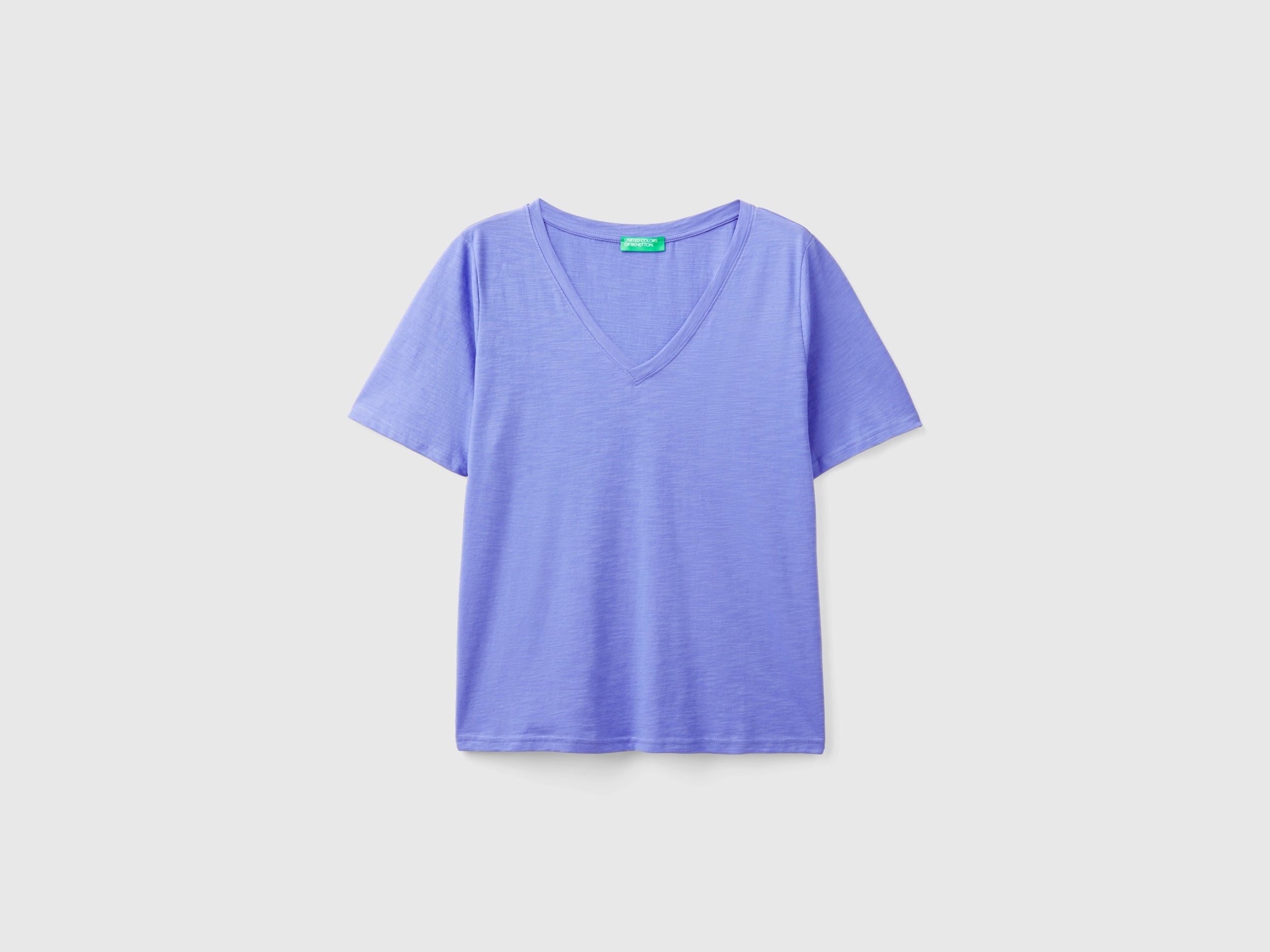 T-shirt decote em V em algodão flamé - ucb_image_FS