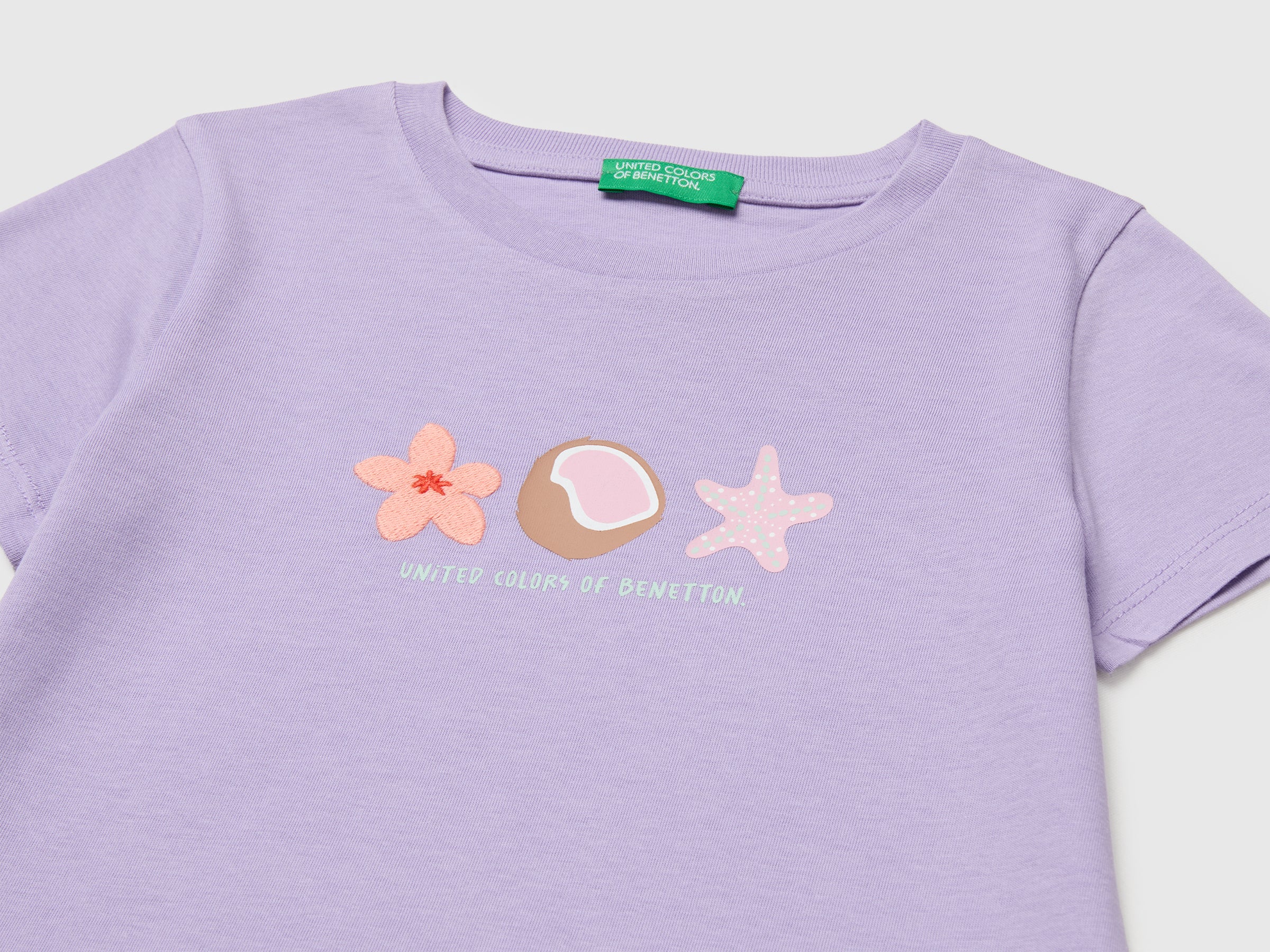 T-shirt with print and embroidery - ucb_image_DS1
