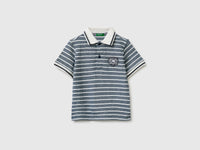 Striped polo shirt with patch - ucb_image_FS