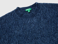Camisola de gola redonda em chenille - ucb_image_DS1
