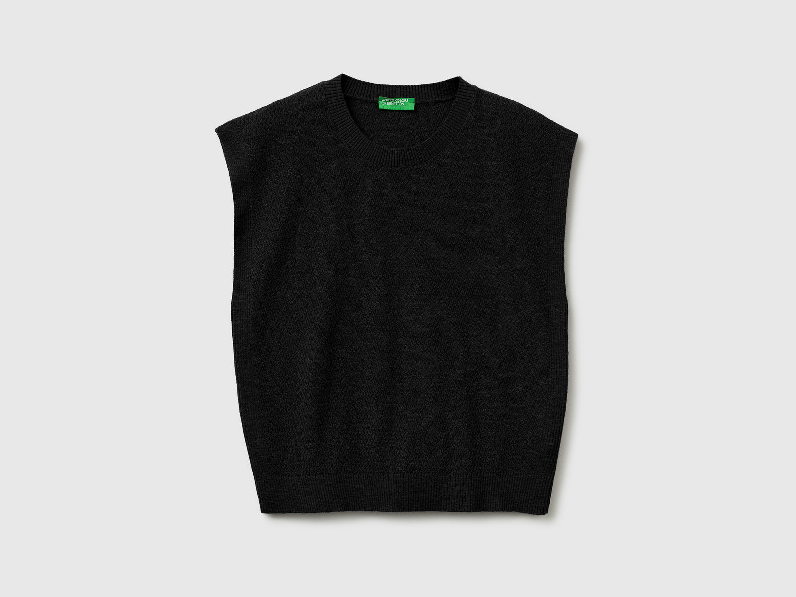 Sleeveless linen blend sweater - ucb_image_FS