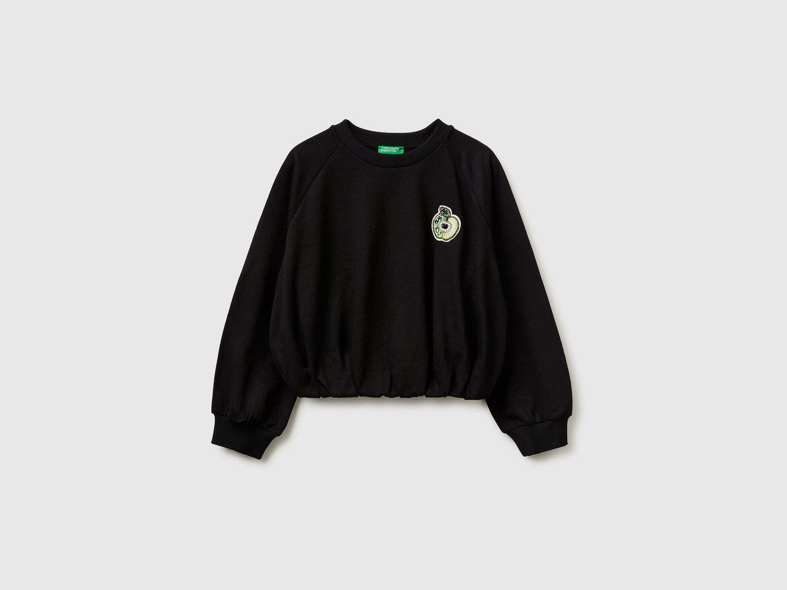 Oversized sweatshirt with jewel patch - ucb_image_FS