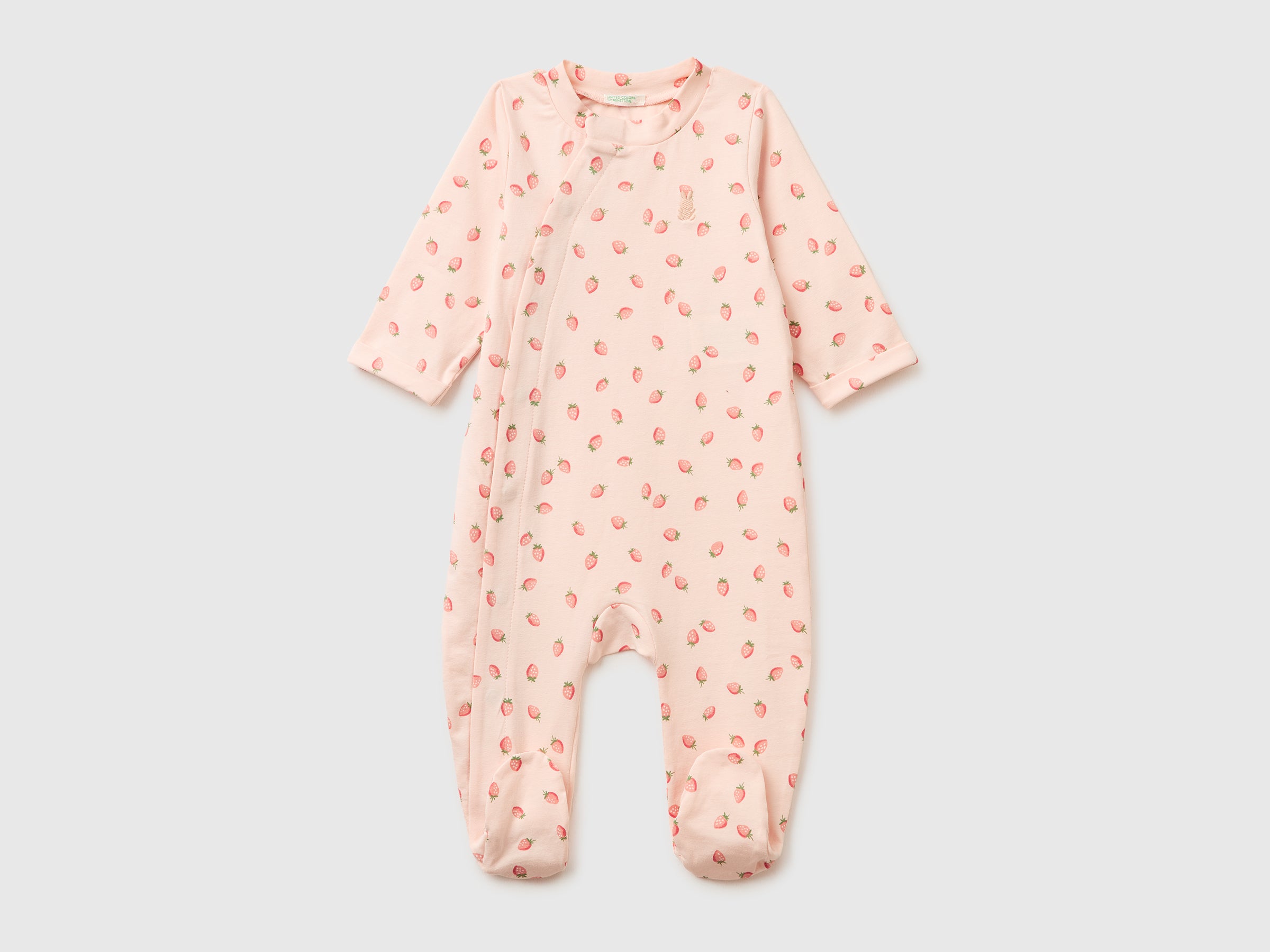 Patterned onesie in stretch organic cotton - ucb_image_FS