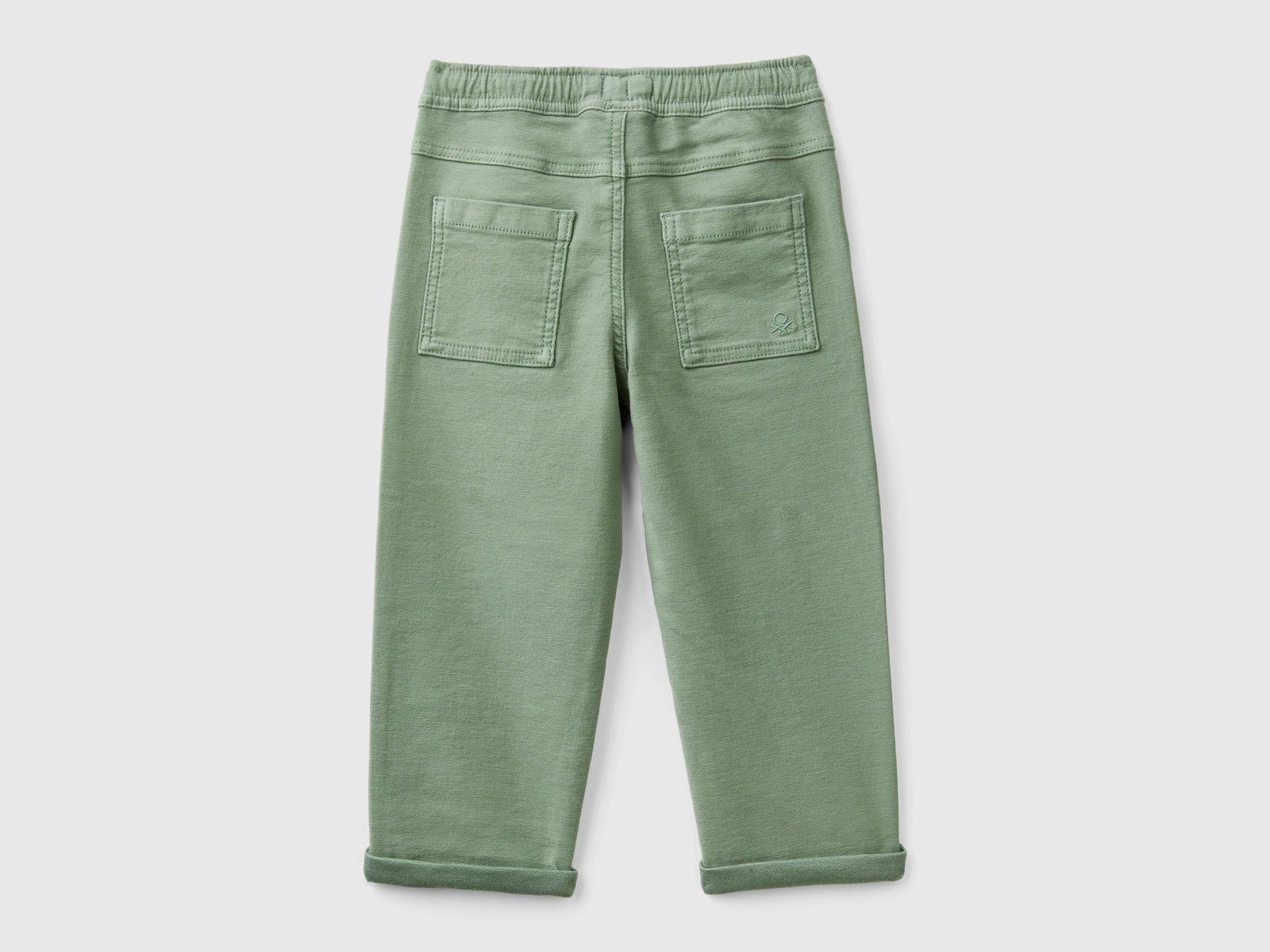 Joggers em mistura de algodão com cordão de ajuste - ucb_image_BS