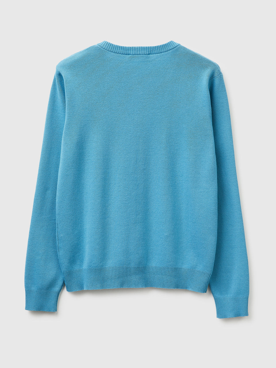 Powder blue cardigan in cotton tricot - ucb_image_BS