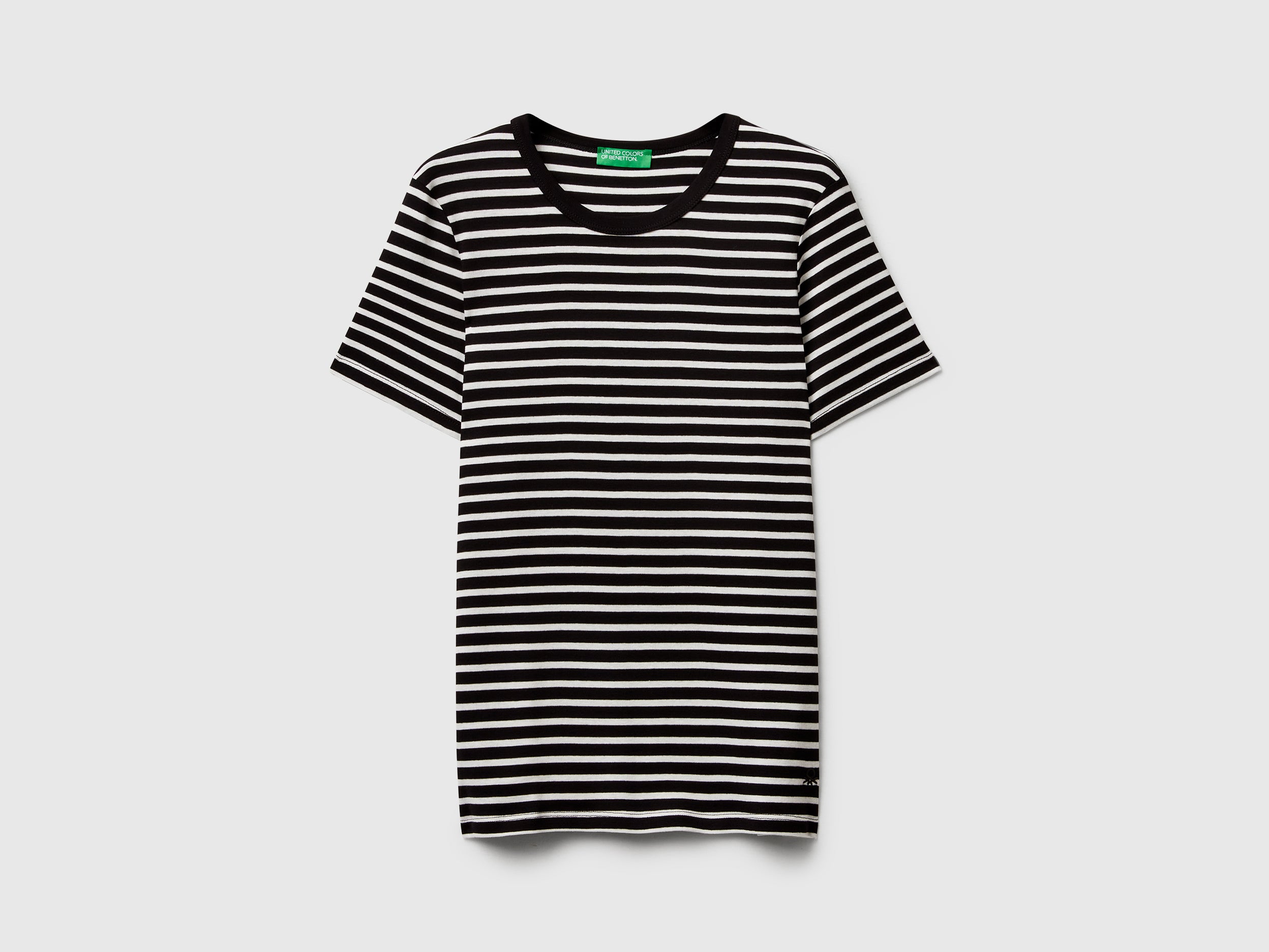 T-shirt de gola redonda às riscas - ucb_image_FS