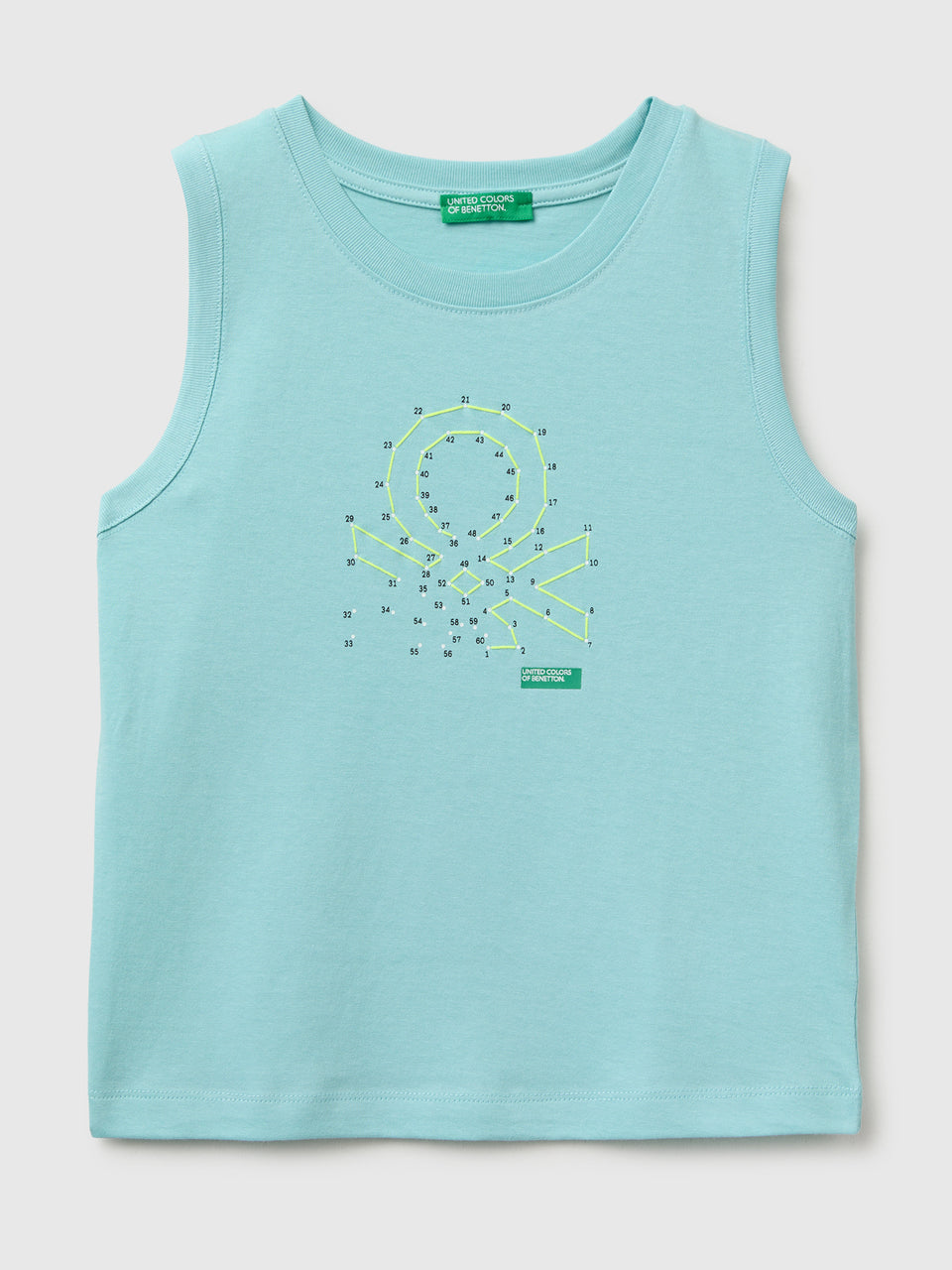 Organic cotton tank top with logo print - ucb_image_FS