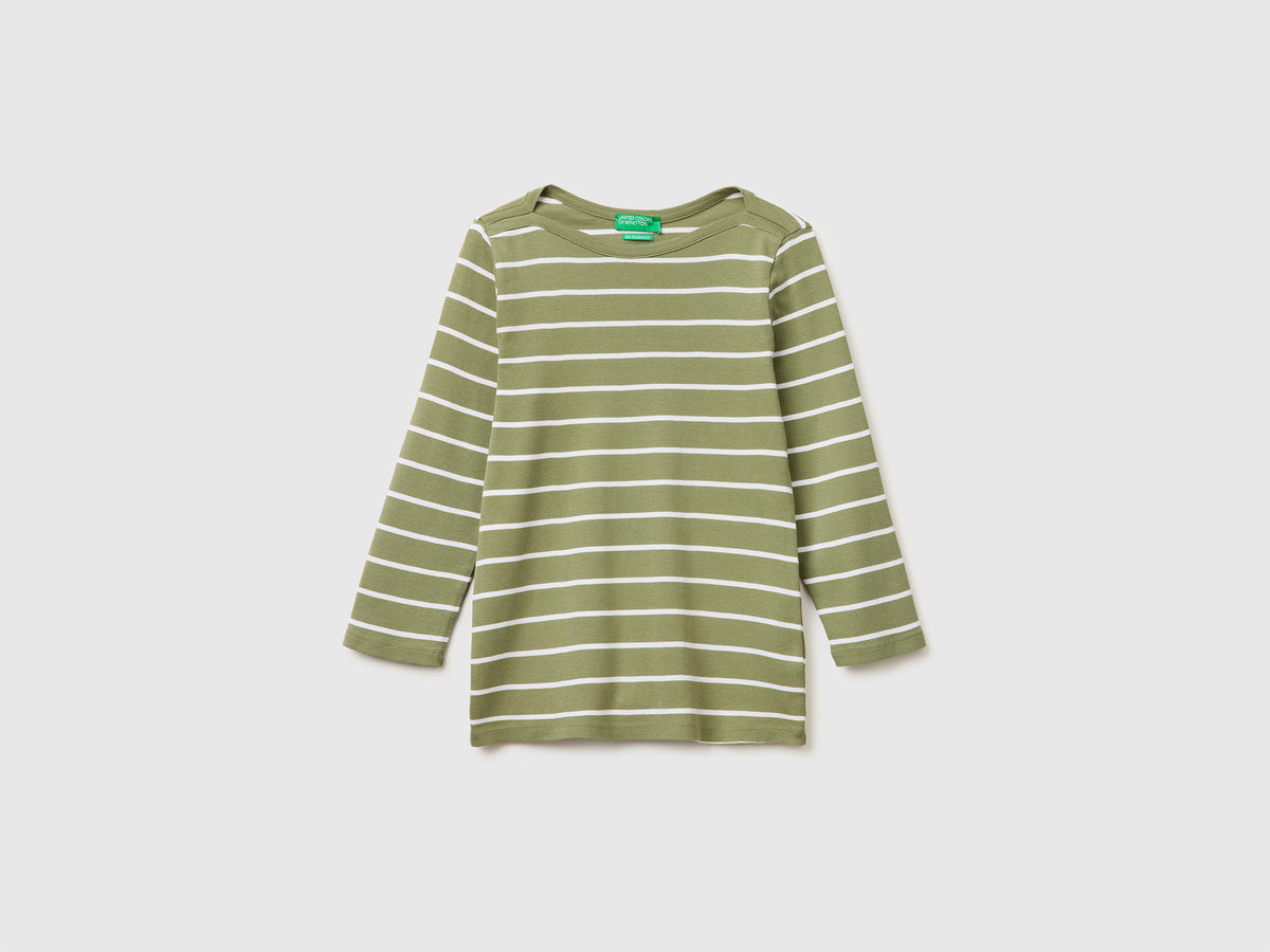 Striped t-shirt with boat neck - ucb_image_FS