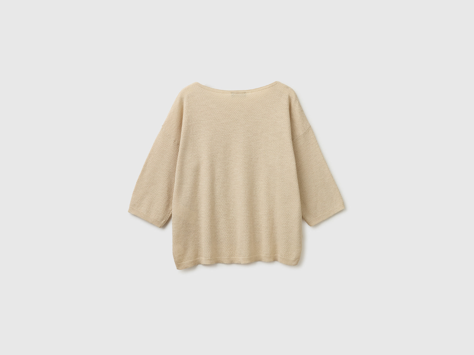 Boxy fit linen blend sweater - ucb_image_BS