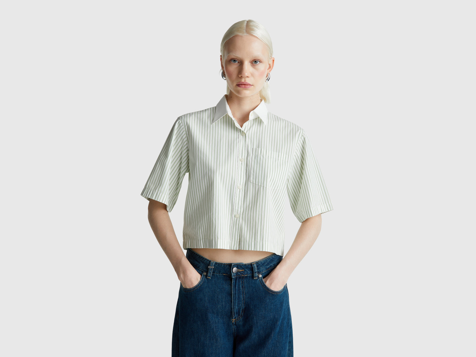 Camisa às riscas em algodão puro - ucb_image_F