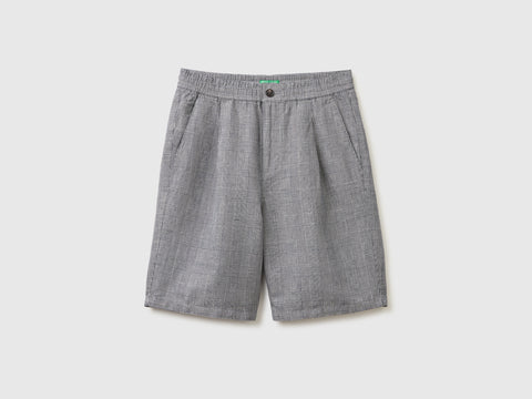 Regular fit Bermuda shorts in linen blend - ucb_image_FS