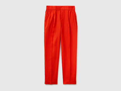 100% linen cigarette trousers - ucb_image_FS