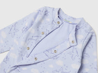 Patterned onesie in stretch organic cotton - ucb_image_DS1