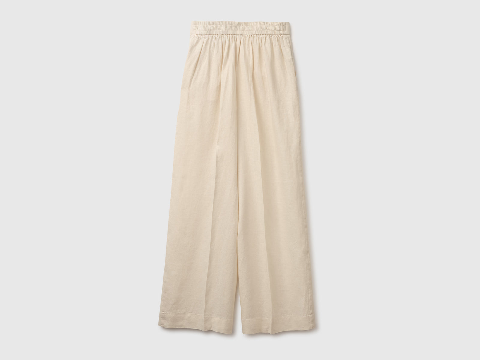 Palazzo trousers in 100% linen - ucb_image_BS