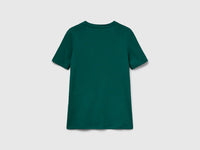 T-shirt em algodão puro com decote em V - ucb_image_BS