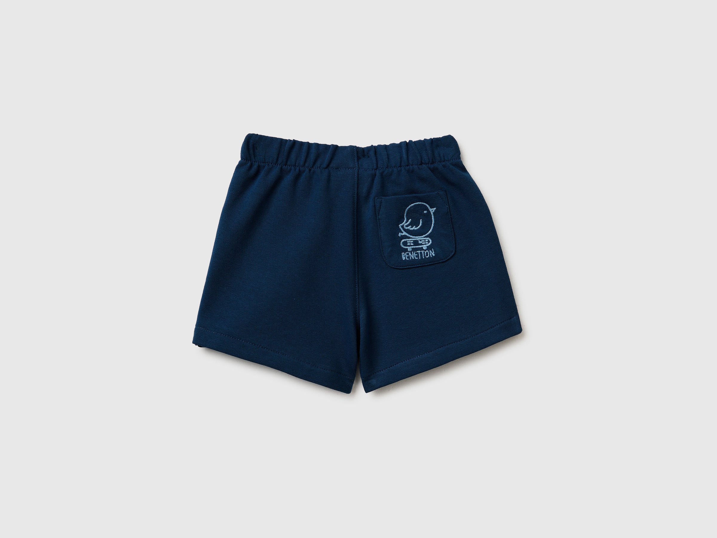 Fleece shorts with animal embroidery - ucb_image_BS