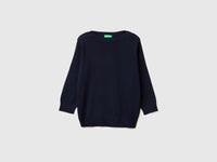 Dark blue sweater with boat neck - ucb_image_FS