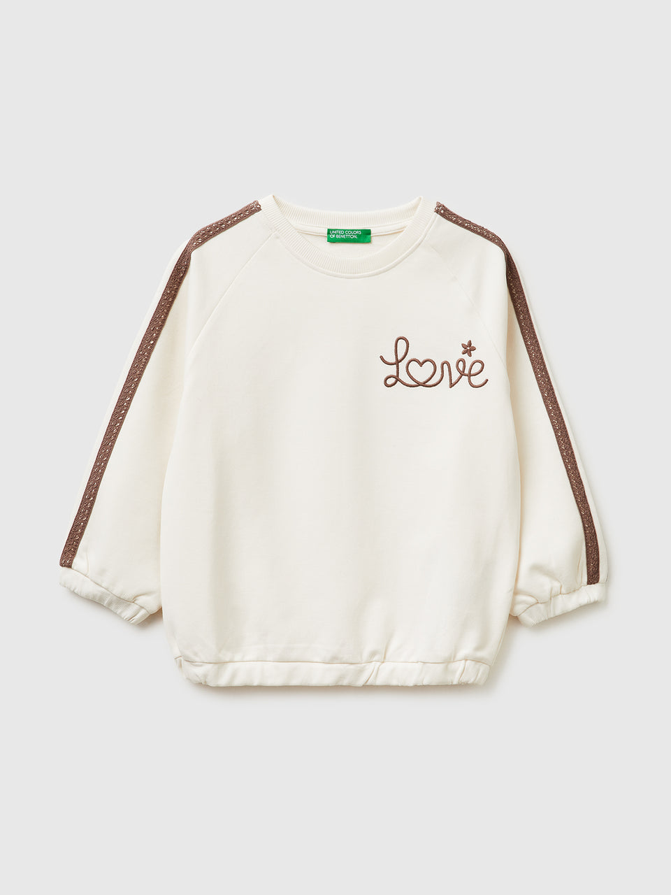 Sweatshirt with lace and embroidery - ucb_image_FS