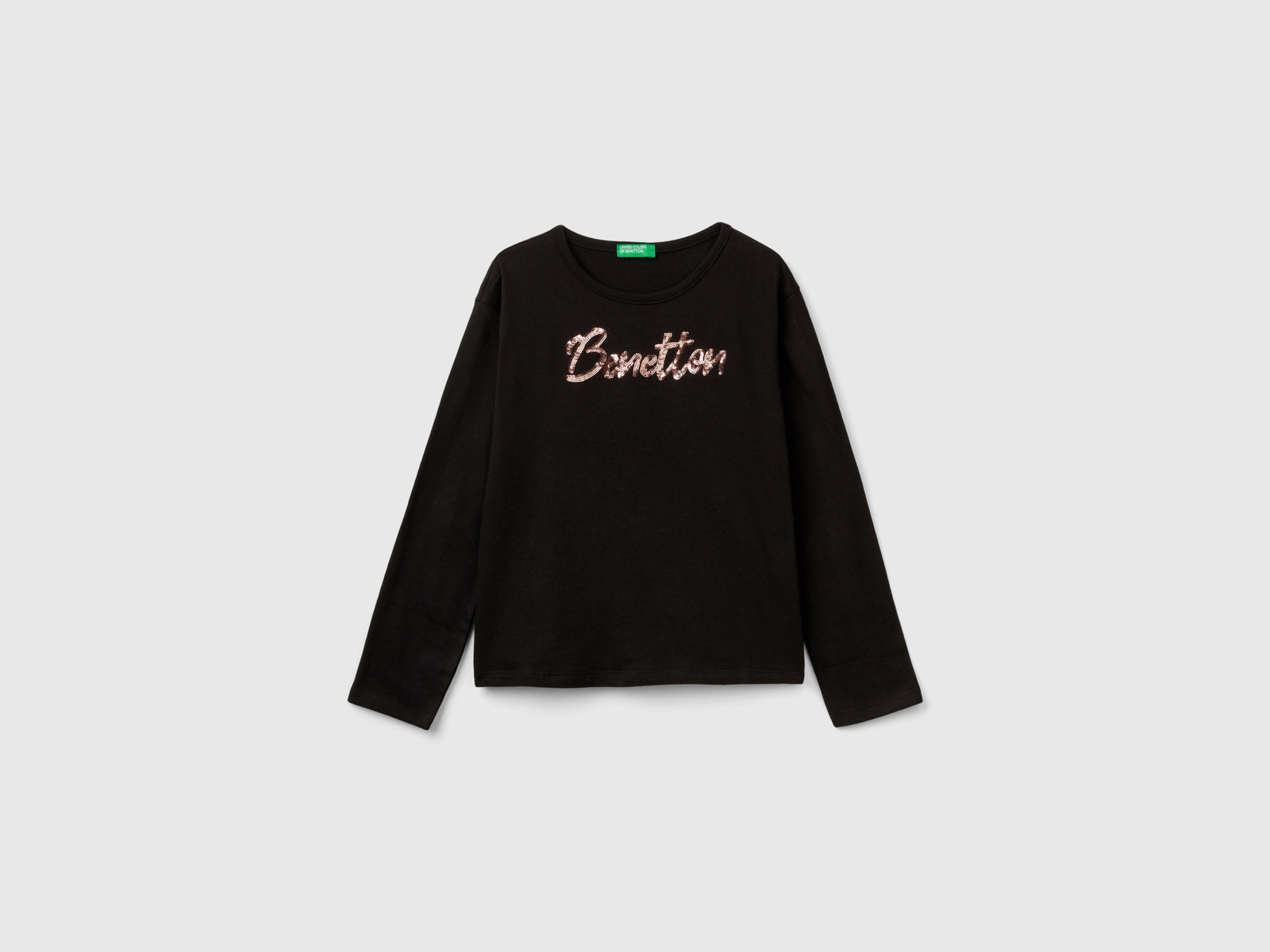 T-shirt em algodão orgânico quente com lantejoulas - ucb_image_FS