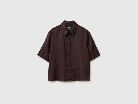 Short shirt in pure linen - ucb_image_FS
