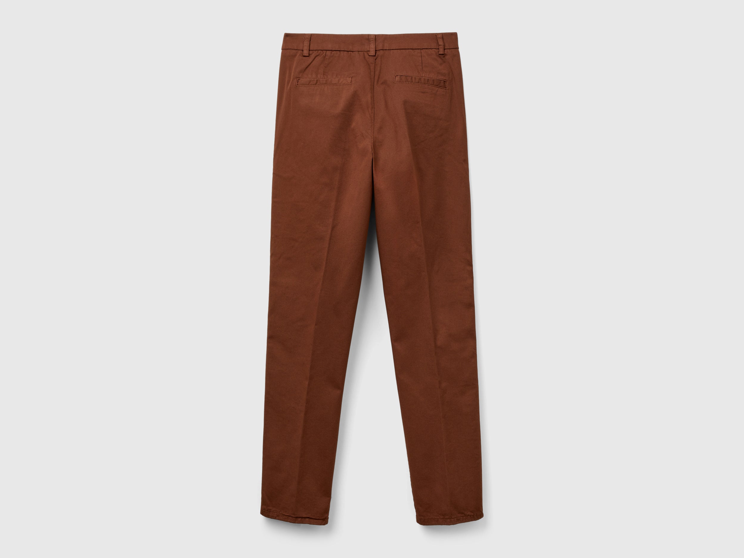Chinos slim fit em algodão marrom escuro - ucb_image_BS