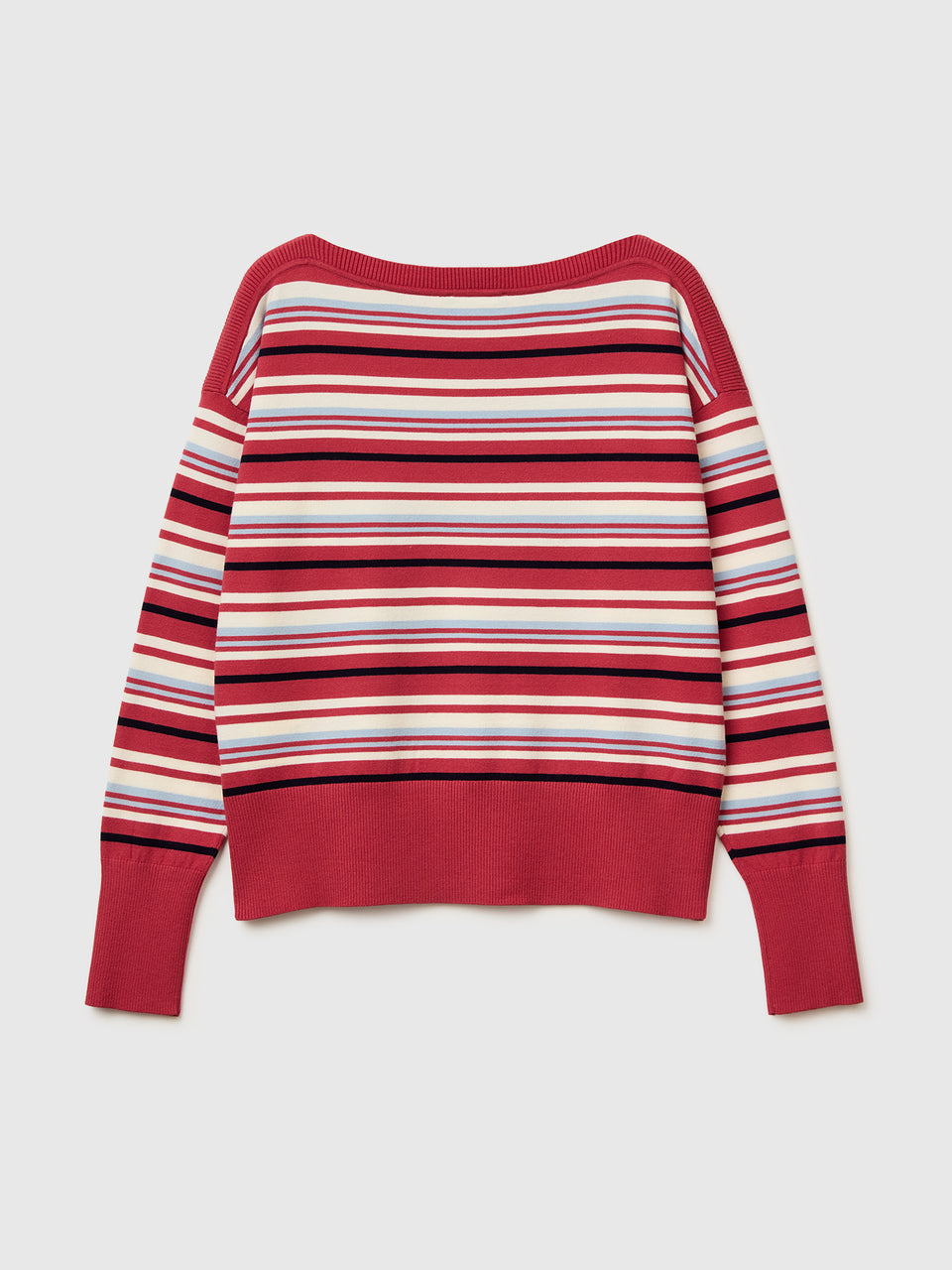 Striped boat neck sweater - ucb_image_BS