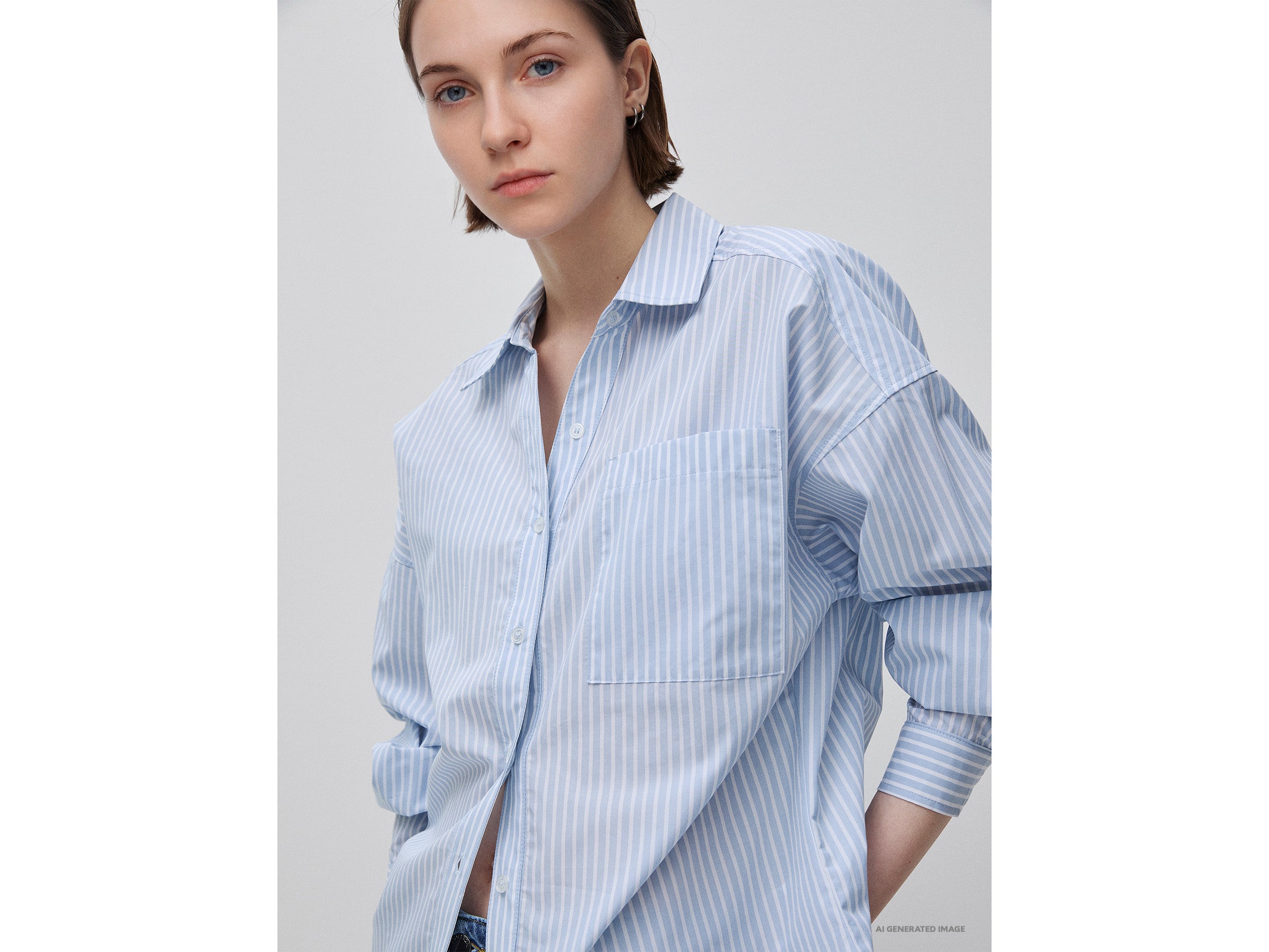 Camisa às riscas 100% algodão - ucb_image_FY