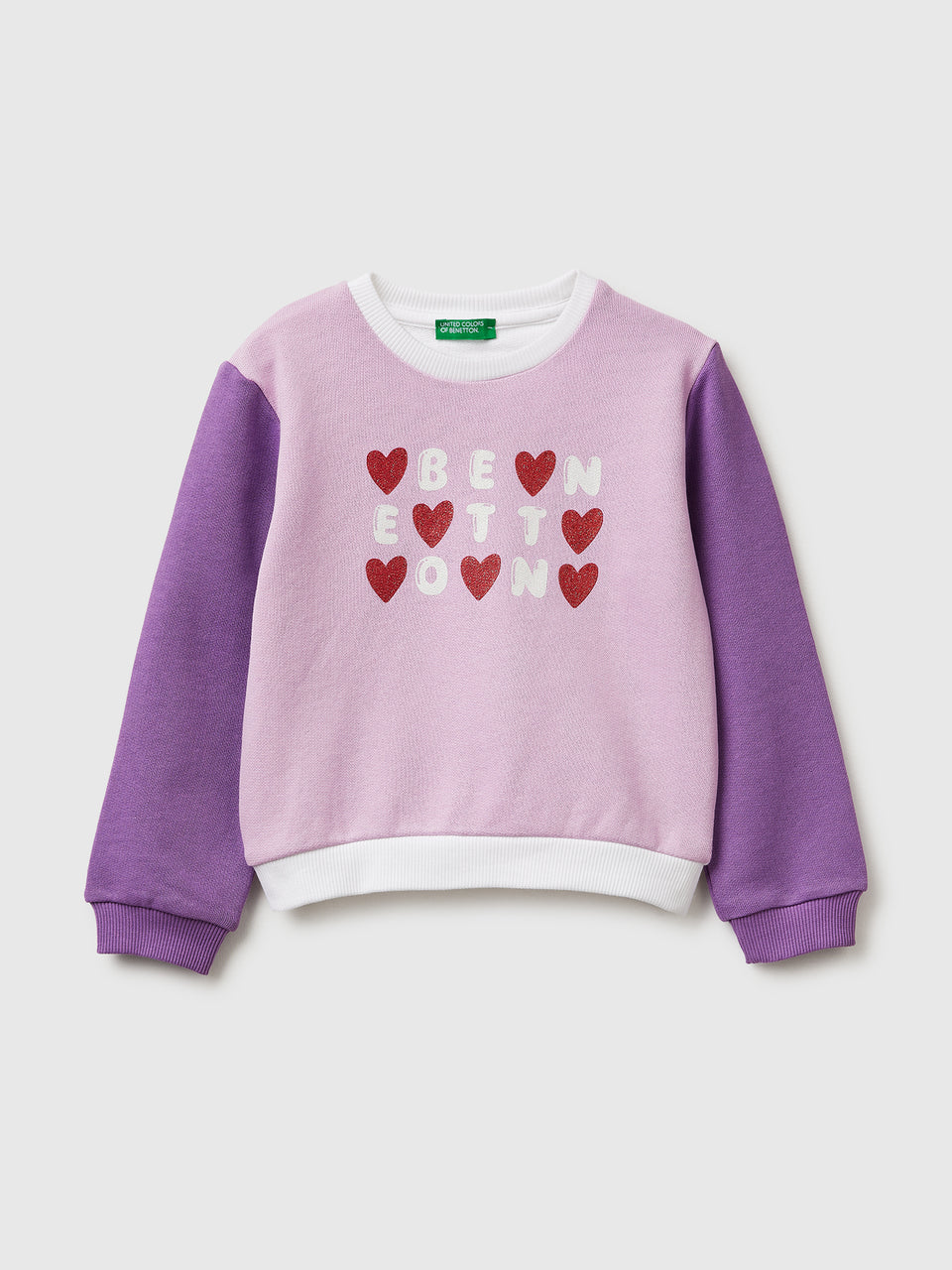 Sweatshirt with glitter logo print - ucb_image_FS